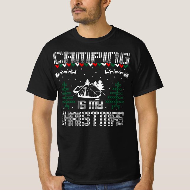 Camiseta Ataque Esportes Lá Fora É Meu Presente De Natal (Frente)