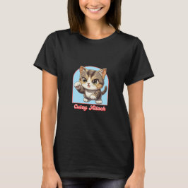 Camiseta Ataque Gato Cutey, Gato Engraçado