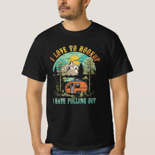 Camiseta Ataque Hookup Eu Odeio Tirar O Câper Vintage