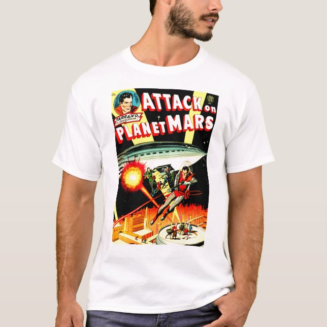 Camiseta Ataque no planeta Marte (Frente)