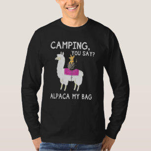 Camiseta Ataque Você Diz Alpaca Meu Cachorro De Saco Andand