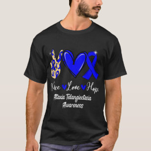Camiseta Ataxia Telangiectasia Consciência Paz Esperança Bl