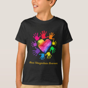 Camiseta Ataxia Telangiectasia Consciência Paz Esperança Bl