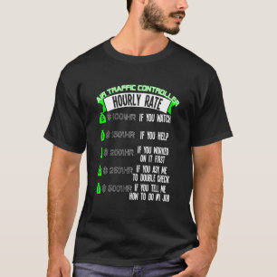 Camiseta Atc De Taxa Horária Do Controlador De Tráfego Aére