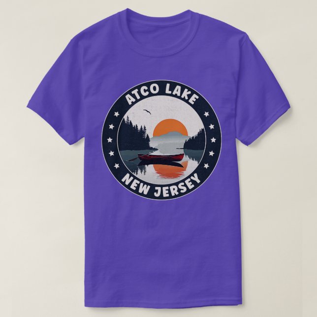 Camiseta Atco Lake New Jersey Sunset (Frente do Design)