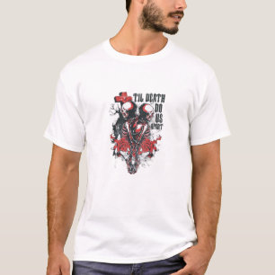 Camiseta Até a morte nos fazer parte - Esqueleto Minimalist