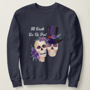 Camiseta Até A Morte Nos Partir De Hoodie, Halloween Skulls