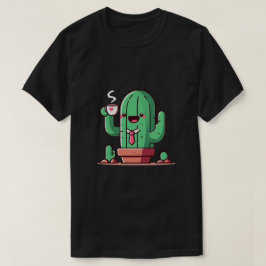 Camiseta Até cactos tomam café
