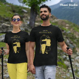 Camiseta Até Crescermos Namorados Moderno Minimalista