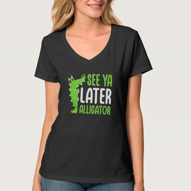 Camiseta Até Logo Aligator Acalmador de Crocodilo (Frente)