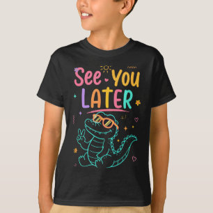 Camiseta Até Mais Tarde Professor Verão Jacaré