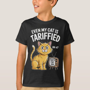 Camiseta Até Meu Gato É Tarifado Piada Política Anti Trump