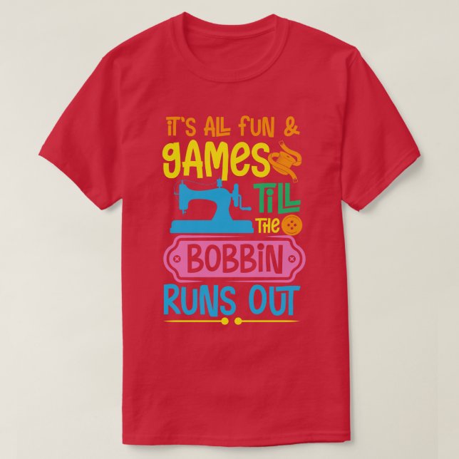 Camiseta Até que a bobina acabe (Frente do Design)