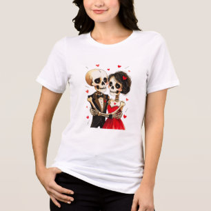 Camiseta Até que a Morte nos Separe Desenho de Casal Esquel