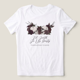 Camiseta Até que a Morte nos Separe Festa de Casamento Góti