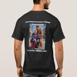 Camiseta Até Sasquatch apoia TRUMP para Presidente! 2024