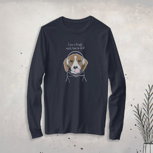 Camiseta Até um Beagle Precisa Relaxar Cachorro Engraçado
