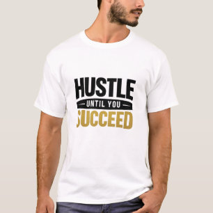 Camiseta Até Você Succeed – Design de Motivação Minimalista