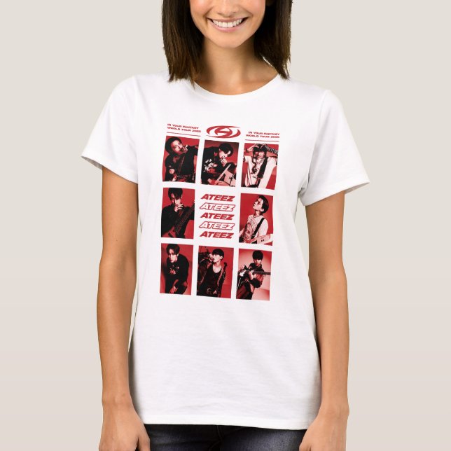 Camiseta Ateez Em Sua Fantasia Design (Frente)