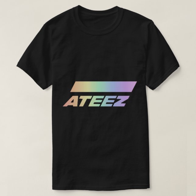 Camiseta ATEEZ - Gay LGBT Coreano LGBT - Adesivo brilhante  (Frente do Design)