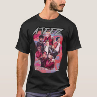 CAMISETA ATEEZ KPOP MERCH ANTIGO RETRO KNOCK OFF INSPIRADO