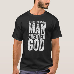 Camiseta Ateísmo Critica Religião Homem criado Ateísta
