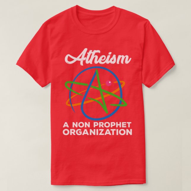 Camiseta Ateísmo Engraçado Religioso (Frente do Design)