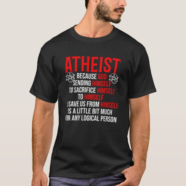 Camiseta Ateísmo humanista ateia antisreligiosa não crente (Frente)