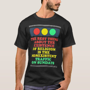 Camiseta Ateísta Existência De Religião Não Existente