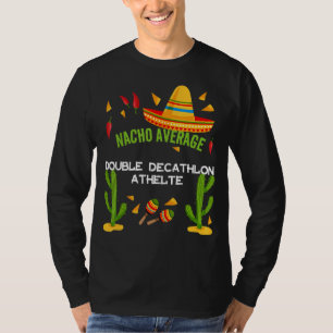 Camiseta Atelado médio de decatlo duplo