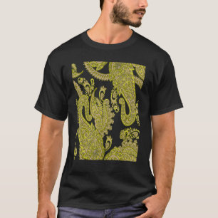 Camiseta ATELIER H Artisan Boho Paisley Floral Motif