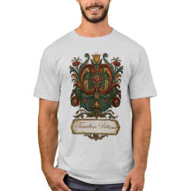 Camiseta Atemporal de Rosemaling Norueguesa: Um Le