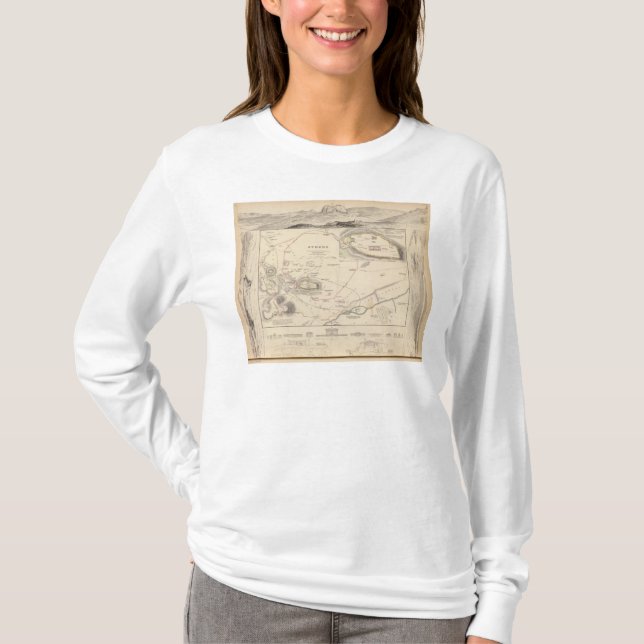 Camiseta Atenas, acrópole (Frente)