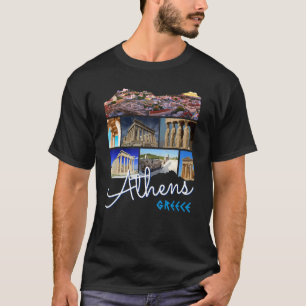 Camiseta Atenas Grécia Acrópole Pontos Turísticos Famosos L