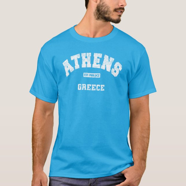 Camiseta Atenas, Grécia Est. 1400 BCE Atento (Frente)