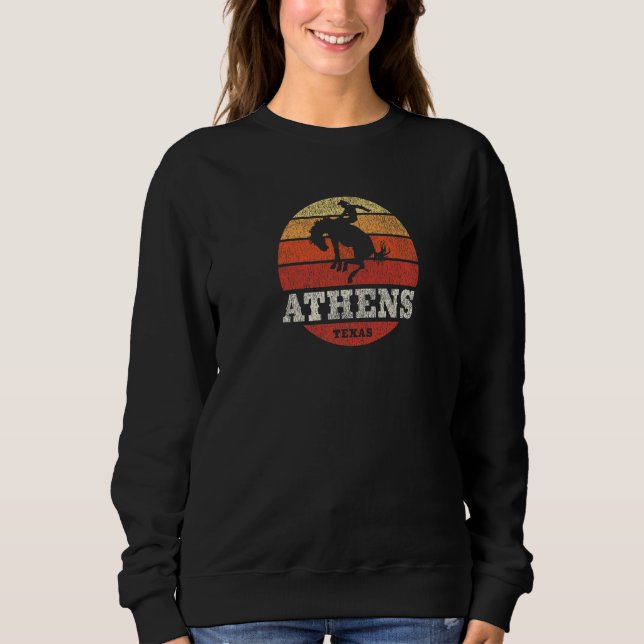 Camiseta Atenas TX Vintage País Oeste (Frente)