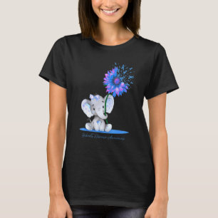Camiseta Atenção à Doença de Behcts Elefante girassol