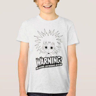 Camiseta Atenção! Alta Tensão, Baixa Paciência, Sem Filtro!