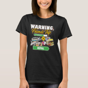 Camiseta Atenção Amigos Viagem em Curso Viagem Matc no Nepa
