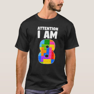 Camiseta Atenção, Aniversário do 8. º Ano