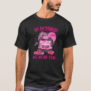 Camiseta Atenção ao Cancer de Leopardo Leopard do Ônibus da