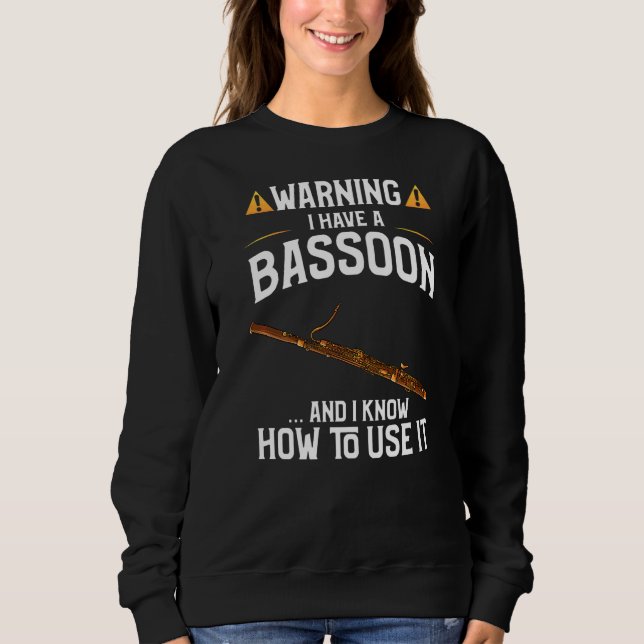 Camiseta Atenção Ao Jogador De Bassons Eu Tenho Um Bassoon (Frente)