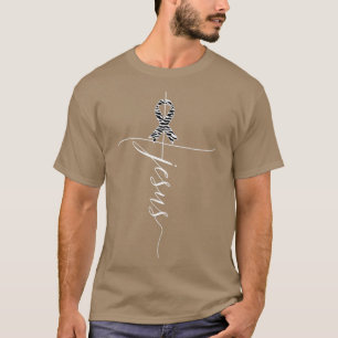 Camiseta Atenção aos Canceres Carcinoides Jesus Zebra - Pre