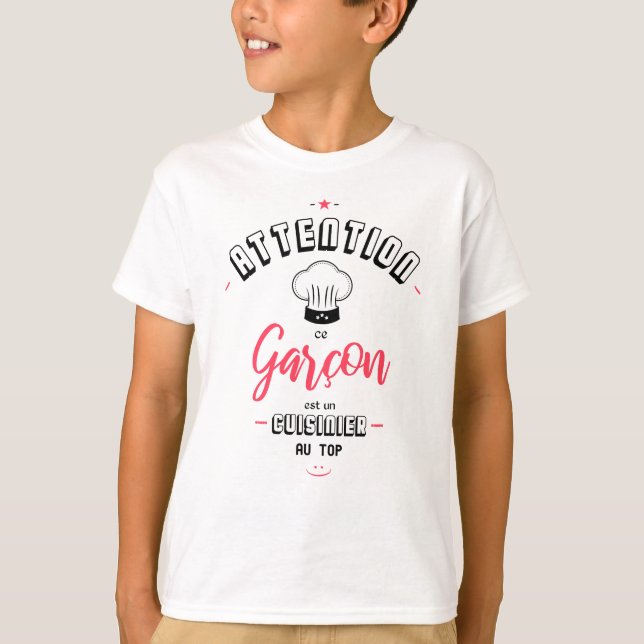 Camiseta Atenção cozinheiro ao sinalizar (Frente)