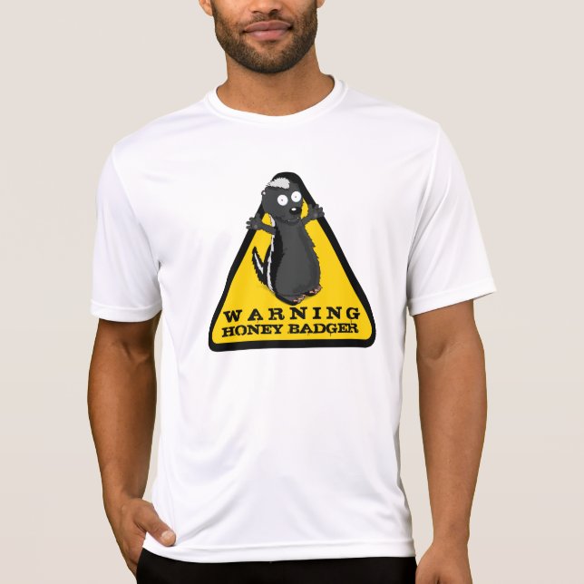 Camiseta Atenção TEXUGO-DE-MEL! (Frente)