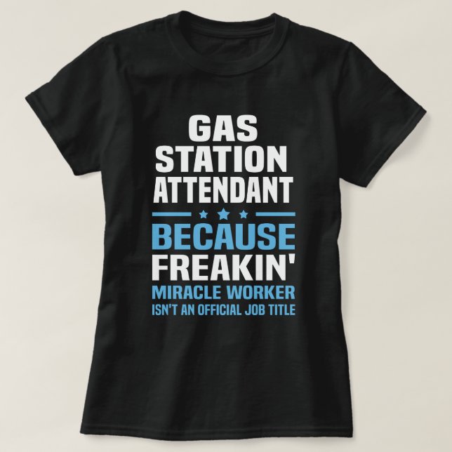Camiseta Atendedor de Estação de Gás (Frente do Design)