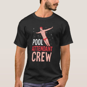 Camiseta Atendedor de piscinas, Atendedor de Socorro de Tri