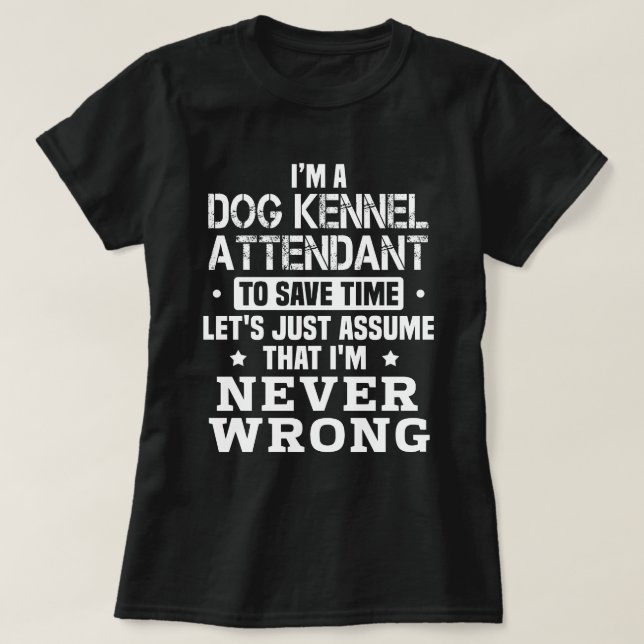 Camiseta Atendedor do Cão Kennel (Frente do Design)