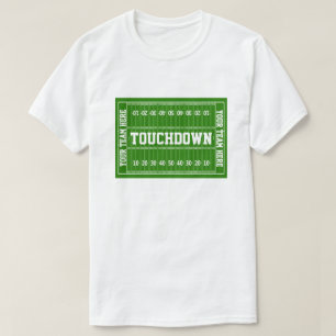 Camiseta Aterragem do futebol seu texto