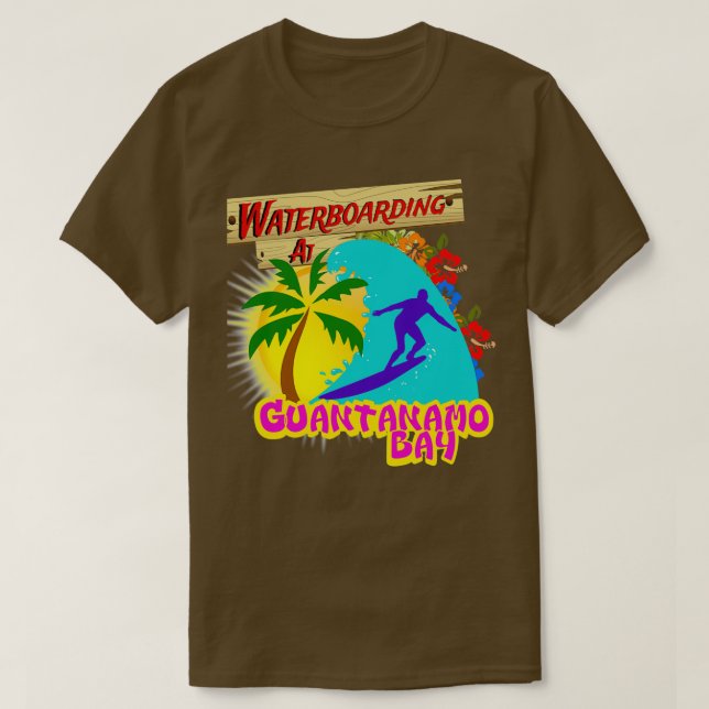 Camiseta Aterrissagem na Baía de Guantánamo 2 (Frente do Design)
